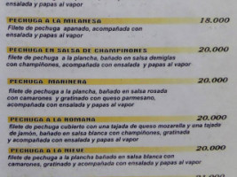 La Barra Restaurante menu