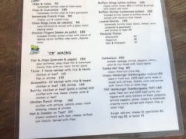 Cabo Dolphins Lounge menu