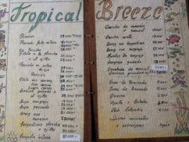 Tropical Breeze menu