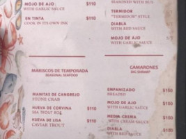 Chivirico menu