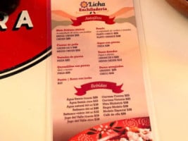 Licha Enchiladeria menu