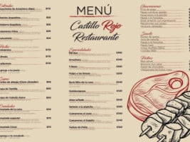 Castillo Rojo menu