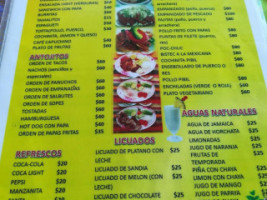 El Cocodrilo menu