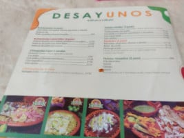 Las Quekas menu