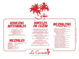 La Corriente Cevicheria Nais menu