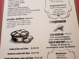 Santa Fe menu