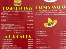 La Fogata menu