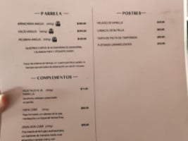 Cobá menu