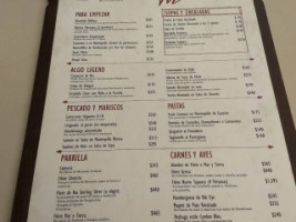 El Tapanco menu