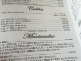 El Guero Mariscos Y Cortes Finos menu