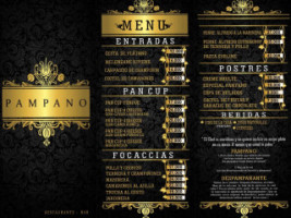 Pampano Restaurante -bar Me menu