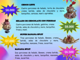 Heladería Y Parrillada El Merendero menu