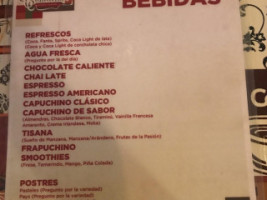 Camacho's menu