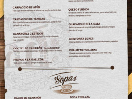 Plaza De Piedra menu