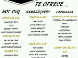 Los Amigos Y La Parrilla menu