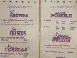 La Finísima Pozolería Popular menu