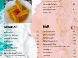 Papanoa's Mariscos Ostras menu