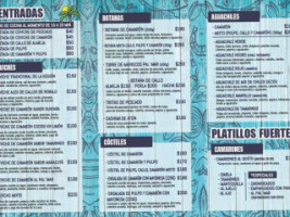 Pal' Mar menu