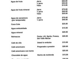 Del Convento menu