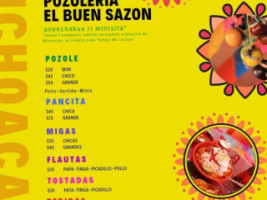 Pozoleria El Buen Sazon menu