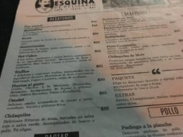 La Esquina De Belisario menu