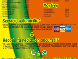 La Picadita Jarocha Sucursal Malecón menu