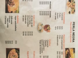 El Perla Negra menu