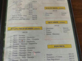 El Carnalito menu