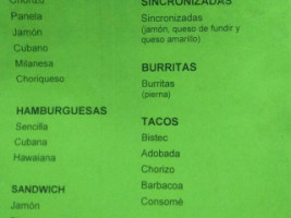 Antojitos El Campeón menu