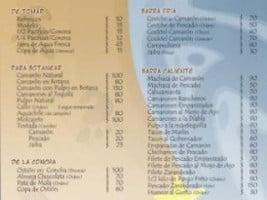 Monchi menu