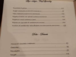 Osteria Barocca menu