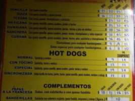 Hamburguesas Al Carbón Los Chepos menu