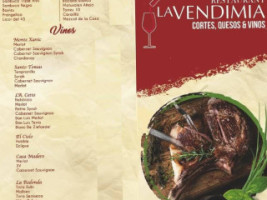 La Vendimia, Cortes, Quesos Y Vinos menu