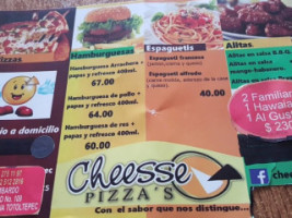 Cheesse Pizza's menu