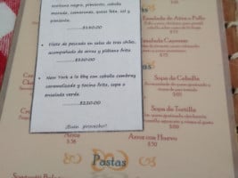 La Casona De 1940 menu