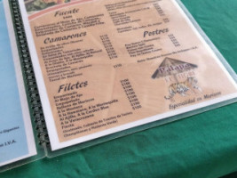 Palapa Del Tigre menu