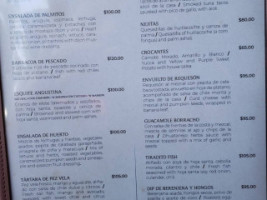 Angustina Mezcal Cocina menu