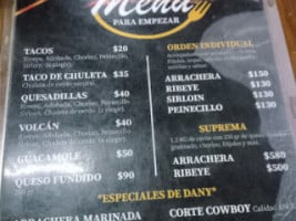 Danys Grill Pv menu