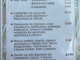 Vibrant Cuisine, México menu