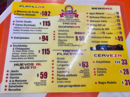 Cemitas El Carmen menu