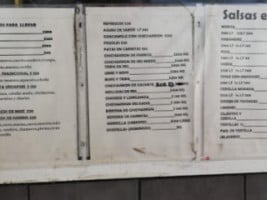 Carnitas Uruapan menu