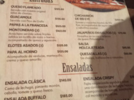 El Alamo, México menu