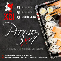 Sushi Koi food