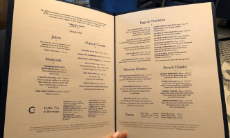 Cedrón menu