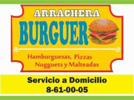 Arrachera Burguer. menu