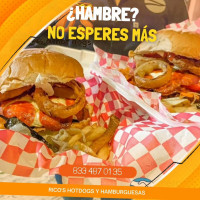 Rico's Hotdogs Y Hamburguesas food