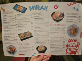 Mirai! menu