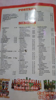 Sr Taco Grill menu