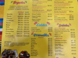 Comida Oaxqueña Tobalá menu