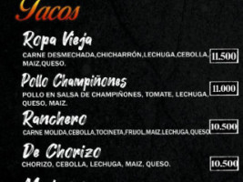 Santaco menu